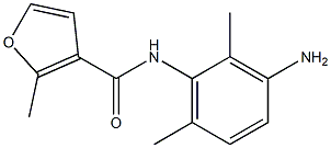 N-(3-amino-2,6-dimethylphenyl)-2-methyl-3-furamide Struktur