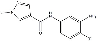 N-(3-amino-4-fluorophenyl)-1-methyl-1H-pyrazole-4-carboxamide Struktur