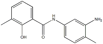 N-(3-amino-4-methylphenyl)-2-hydroxy-3-methylbenzamide Struktur