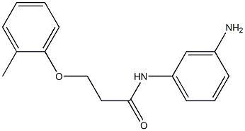 N-(3-aminophenyl)-3-(2-methylphenoxy)propanamide Struktur