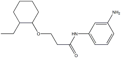 N-(3-aminophenyl)-3-[(2-ethylcyclohexyl)oxy]propanamide Struktur