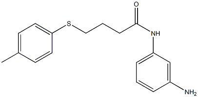 N-(3-aminophenyl)-4-[(4-methylphenyl)sulfanyl]butanamide Struktur