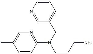 N-(3-aminopropyl)-5-methyl-N-(pyridin-3-ylmethyl)pyridin-2-amine Struktur