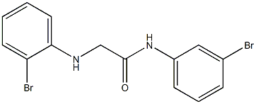 N-(3-bromophenyl)-2-[(2-bromophenyl)amino]acetamide Struktur