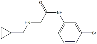 N-(3-bromophenyl)-2-[(cyclopropylmethyl)amino]acetamide Struktur