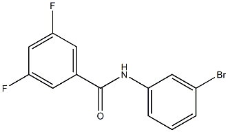 N-(3-bromophenyl)-3,5-difluorobenzamide Struktur