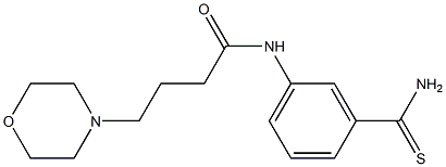 N-(3-carbamothioylphenyl)-4-(morpholin-4-yl)butanamide Struktur