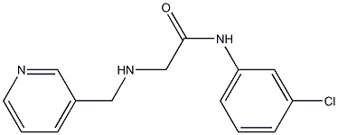 N-(3-chlorophenyl)-2-[(pyridin-3-ylmethyl)amino]acetamide Struktur