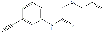 N-(3-cyanophenyl)-2-(prop-2-en-1-yloxy)acetamide Struktur