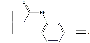 N-(3-cyanophenyl)-3,3-dimethylbutanamide Struktur