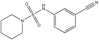 N-(3-cyanophenyl)piperidine-1-sulfonamide Struktur