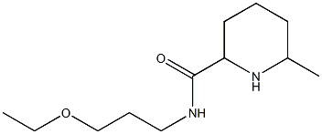 N-(3-ethoxypropyl)-6-methylpiperidine-2-carboxamide Struktur