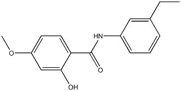 N-(3-ethylphenyl)-2-hydroxy-4-methoxybenzamide Struktur