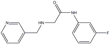 N-(3-fluorophenyl)-2-[(pyridin-3-ylmethyl)amino]acetamide Struktur