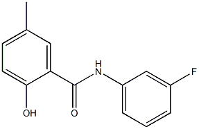 N-(3-fluorophenyl)-2-hydroxy-5-methylbenzamide Struktur