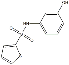 N-(3-hydroxyphenyl)thiophene-2-sulfonamide Struktur