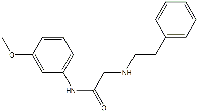 N-(3-methoxyphenyl)-2-[(2-phenylethyl)amino]acetamide Struktur