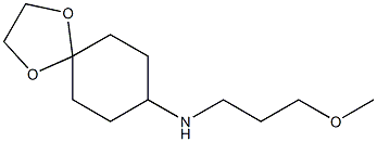 N-(3-methoxypropyl)-1,4-dioxaspiro[4.5]decan-8-amine Struktur