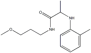 N-(3-methoxypropyl)-2-[(2-methylphenyl)amino]propanamide Struktur