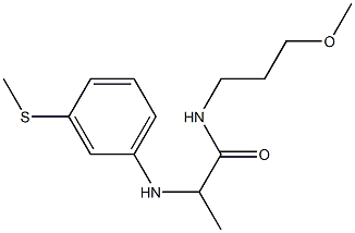 N-(3-methoxypropyl)-2-{[3-(methylsulfanyl)phenyl]amino}propanamide Struktur