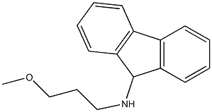 N-(3-methoxypropyl)-9H-fluoren-9-amine Struktur