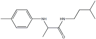 N-(3-methylbutyl)-2-[(4-methylphenyl)amino]propanamide Struktur