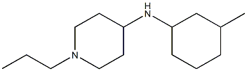 N-(3-methylcyclohexyl)-1-propylpiperidin-4-amine Struktur