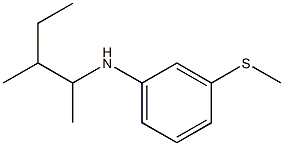 N-(3-methylpentan-2-yl)-3-(methylsulfanyl)aniline Struktur