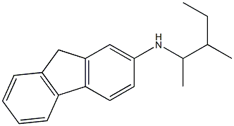 N-(3-methylpentan-2-yl)-9H-fluoren-2-amine Struktur