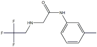 N-(3-methylphenyl)-2-[(2,2,2-trifluoroethyl)amino]acetamide Struktur