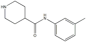 N-(3-methylphenyl)piperidine-4-carboxamide Struktur