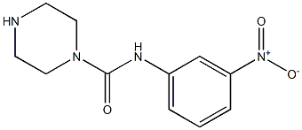 N-(3-nitrophenyl)piperazine-1-carboxamide Struktur