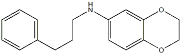 N-(3-phenylpropyl)-2,3-dihydro-1,4-benzodioxin-6-amine Struktur