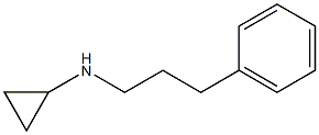 N-(3-phenylpropyl)cyclopropanamine Struktur