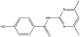 N-(4,6-dimethylpyrimidin-2-yl)-4-hydroxybenzamide Struktur