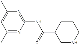 N-(4,6-dimethylpyrimidin-2-yl)piperidine-3-carboxamide Struktur