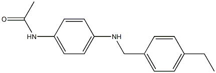 N-(4-{[(4-ethylphenyl)methyl]amino}phenyl)acetamide Struktur