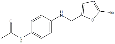 N-(4-{[(5-bromofuran-2-yl)methyl]amino}phenyl)acetamide Struktur