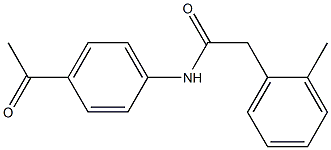 N-(4-acetylphenyl)-2-(2-methylphenyl)acetamide Struktur