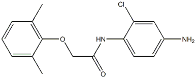 N-(4-amino-2-chlorophenyl)-2-(2,6-dimethylphenoxy)acetamide Struktur