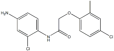 N-(4-amino-2-chlorophenyl)-2-(4-chloro-2-methylphenoxy)acetamide Struktur