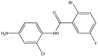 N-(4-amino-2-chlorophenyl)-2-bromo-5-fluorobenzamide Struktur