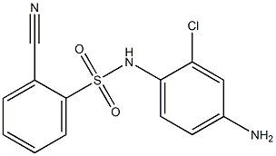 N-(4-amino-2-chlorophenyl)-2-cyanobenzene-1-sulfonamide Struktur