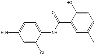 N-(4-amino-2-chlorophenyl)-2-hydroxy-5-methylbenzamide Struktur