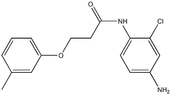 N-(4-amino-2-chlorophenyl)-3-(3-methylphenoxy)propanamide Struktur