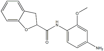 N-(4-amino-2-methoxyphenyl)-2,3-dihydro-1-benzofuran-2-carboxamide Struktur