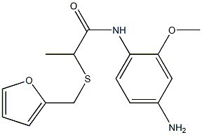 N-(4-amino-2-methoxyphenyl)-2-[(furan-2-ylmethyl)sulfanyl]propanamide Struktur