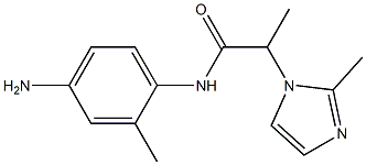 N-(4-amino-2-methylphenyl)-2-(2-methyl-1H-imidazol-1-yl)propanamide Struktur