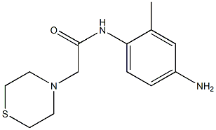 N-(4-amino-2-methylphenyl)-2-(thiomorpholin-4-yl)acetamide Struktur