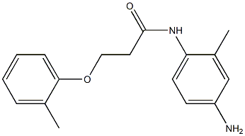 N-(4-amino-2-methylphenyl)-3-(2-methylphenoxy)propanamide Struktur